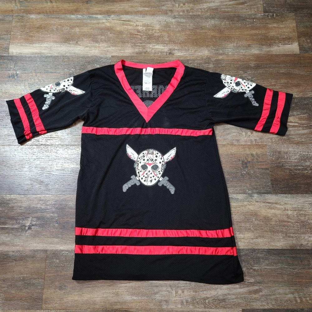 Vintage Jason Voorhees #13 Mesh Hockey Jersey Horror